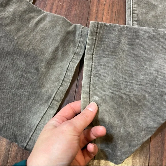 Jag Gray Beige Corduroy Jeans Pants Mid Rise Boot Leg Womens Size 8 - Picture 4 of 13